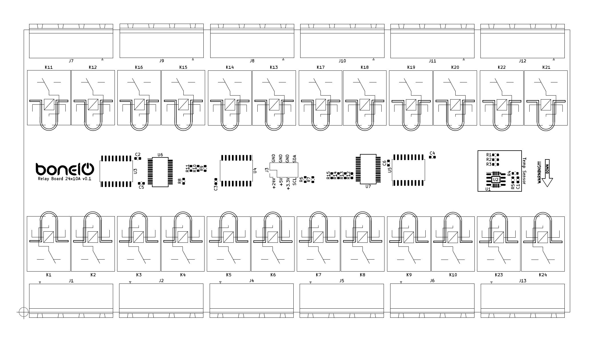 Relay Board 24x10A BOM