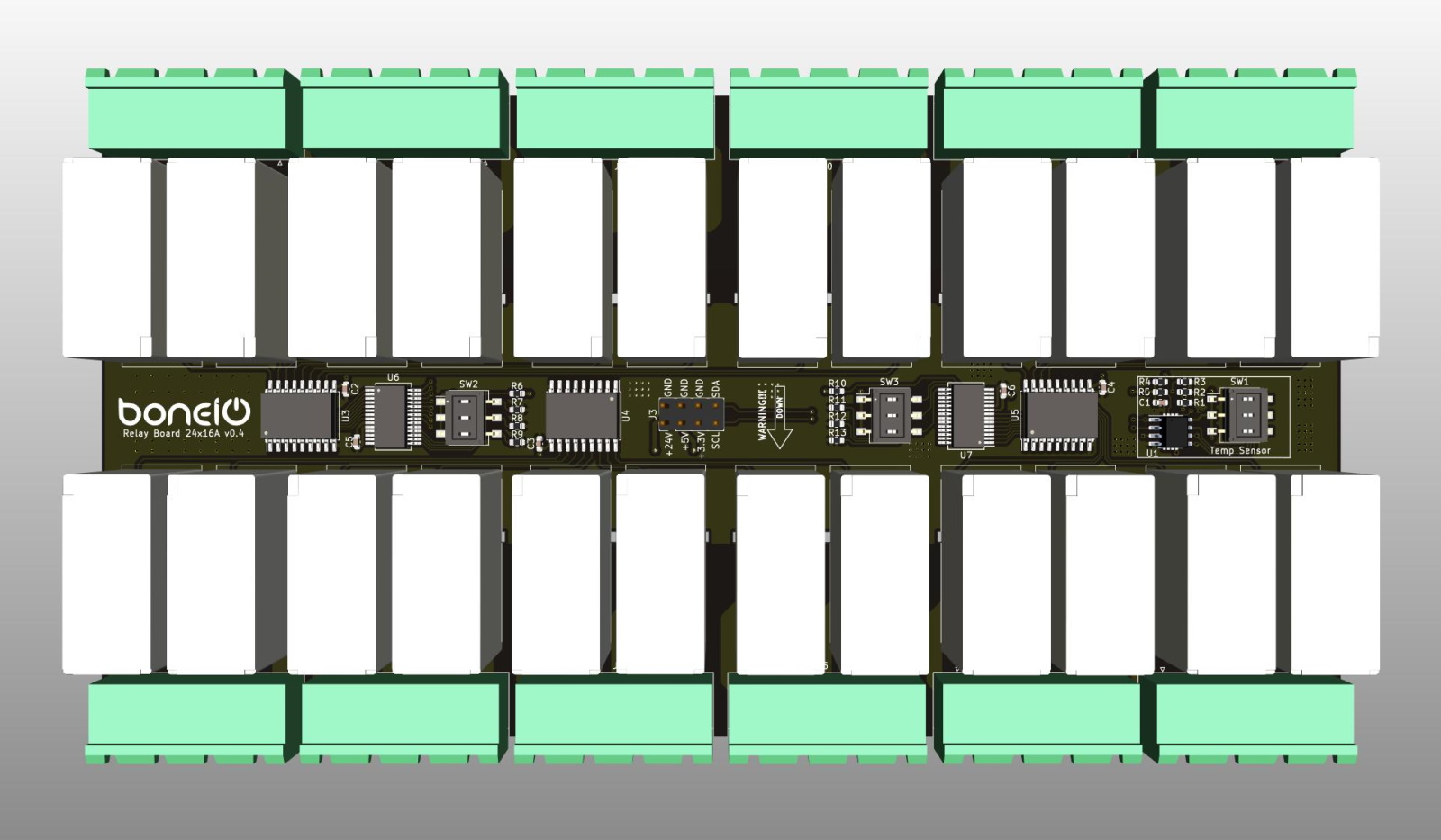 Relay Board 24x16A top